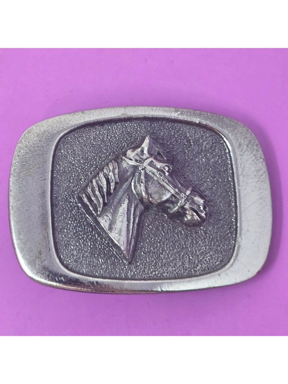 Vintage 1983 Horse Head Belt‎ Buckle By MM Limited Chicago Serial 1302